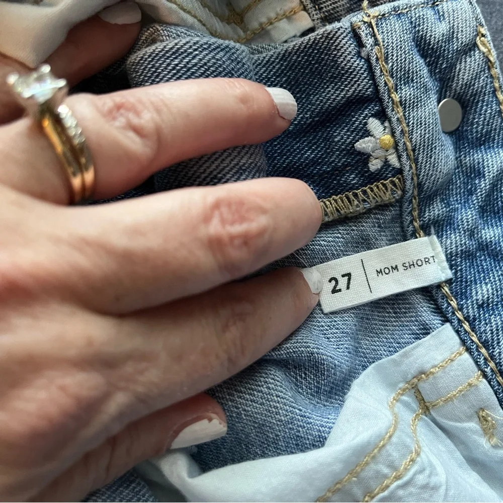 PacSun Denim Shorts with Floral Embroidery - Picture 2 of 5